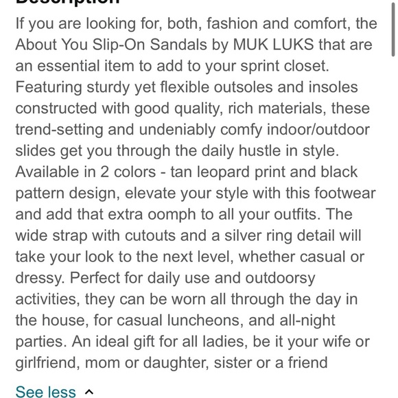 NWOT Muk Luks About You Sandal Black Slide Size 8 - Picture 5 of 8